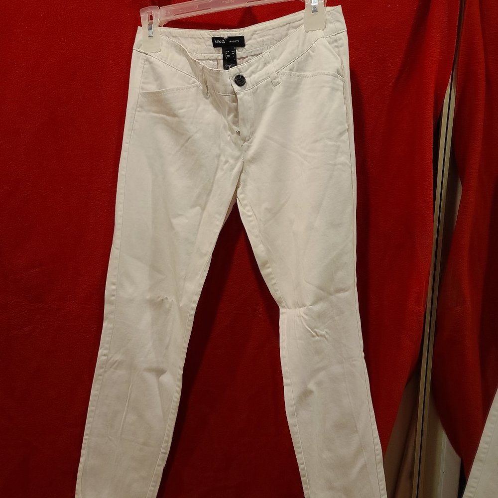 Mango white pants